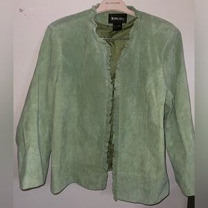 Vintage Brandon Thomas Open Pure Leather Jacket szLARGE